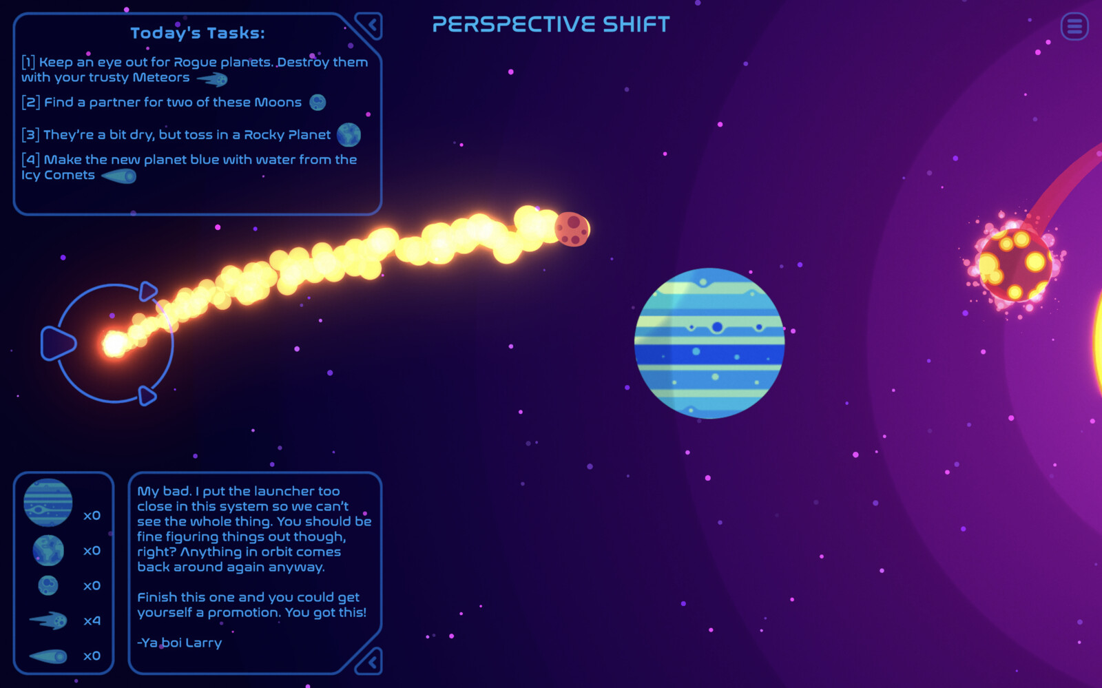The game uses a blend of physics-based and deterministic gameplay