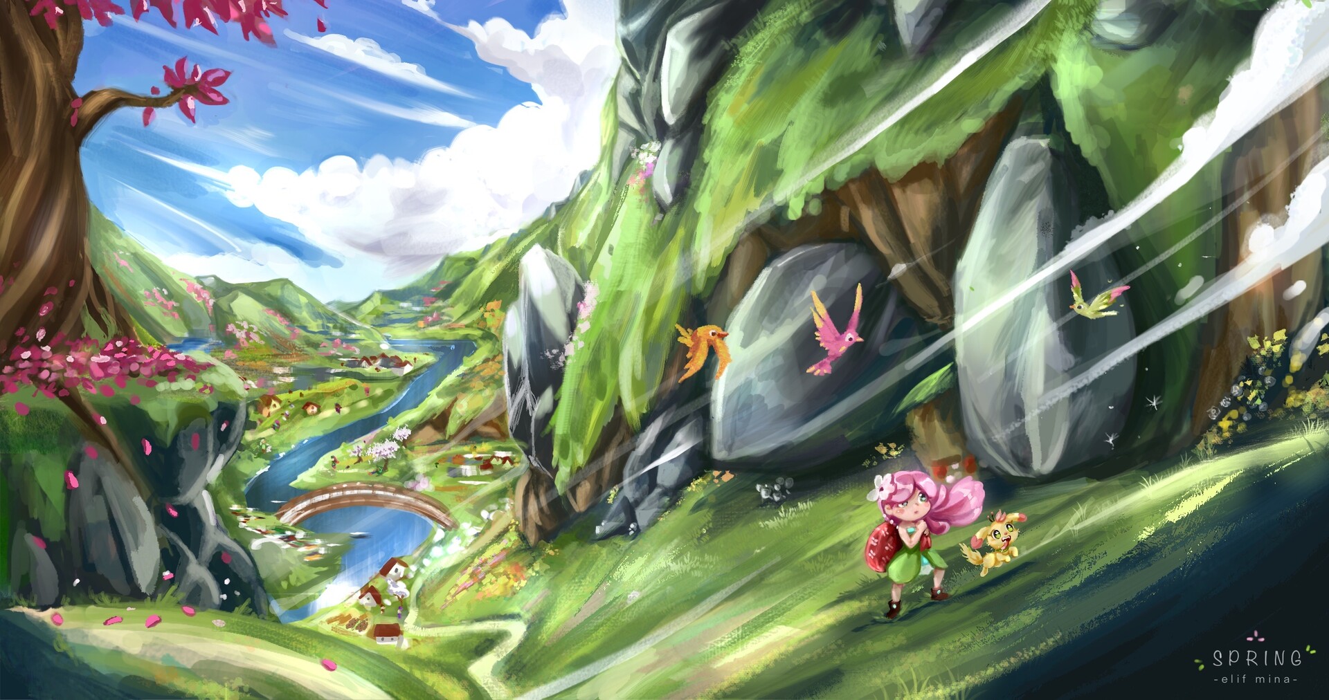 ArtStation - Spring Theme