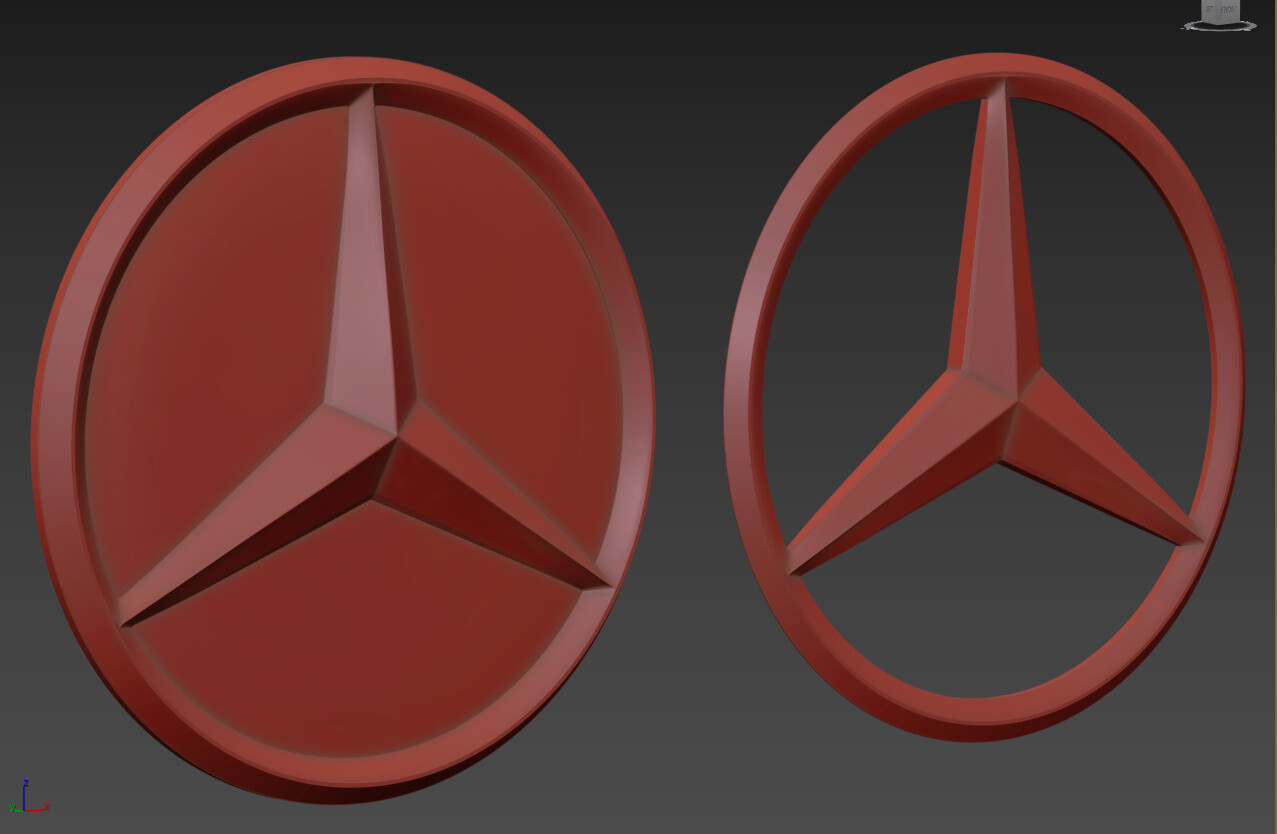 Mercedes Benz Logo - 3D Model by firdz3d