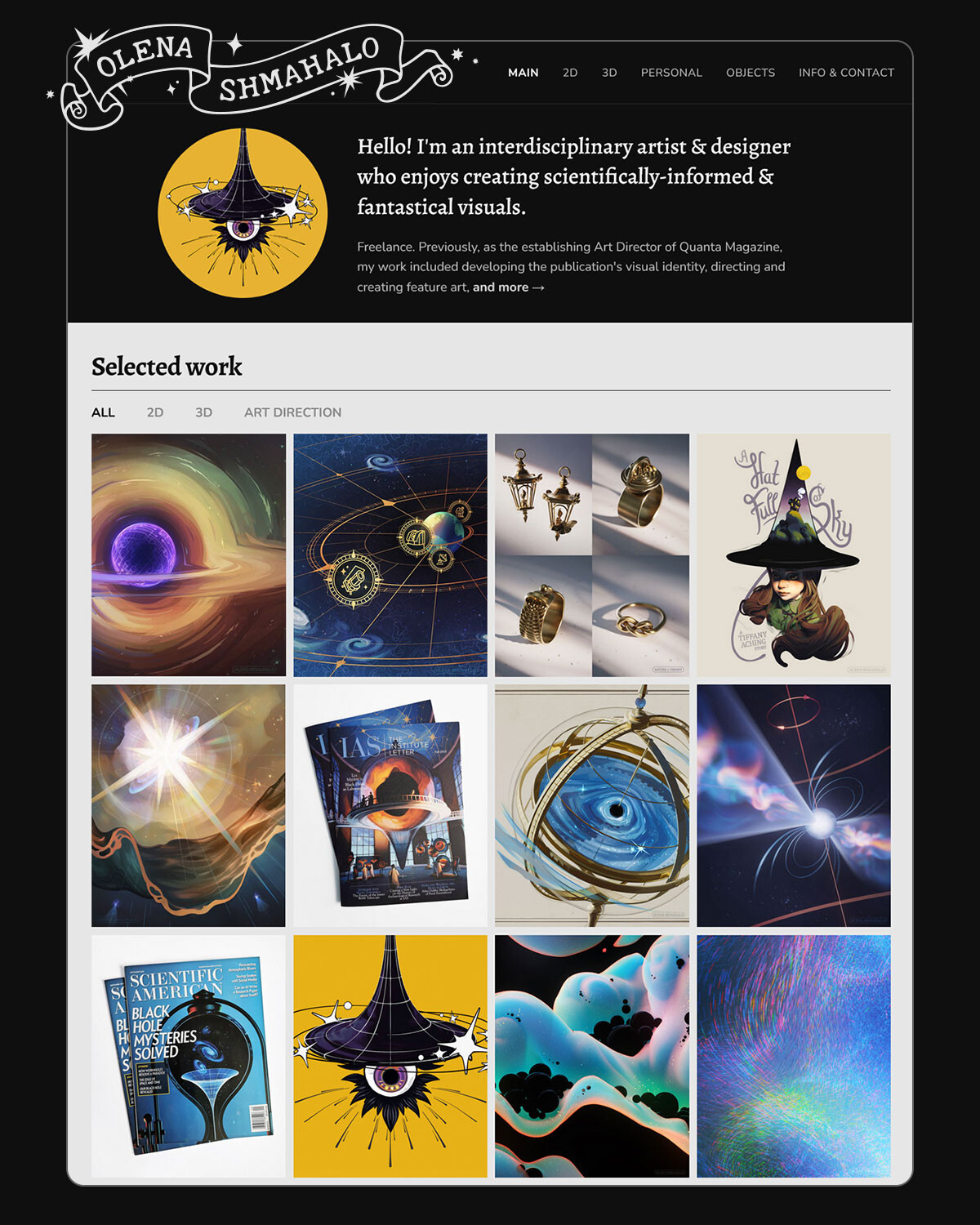 My latest work is exclusively on:
https://www.olenashmahalo.com/

Epic/ArtStation prioritized "AI" over artists. I no longer update here.

Find me elsewhere:
https://linktr.ee/NatureInTheory

—
https://tinyurl.com/SciAm-AI-Causes-Harm
—