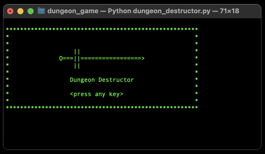 ArtStation - Python Code Project - Text Based Adventure Game