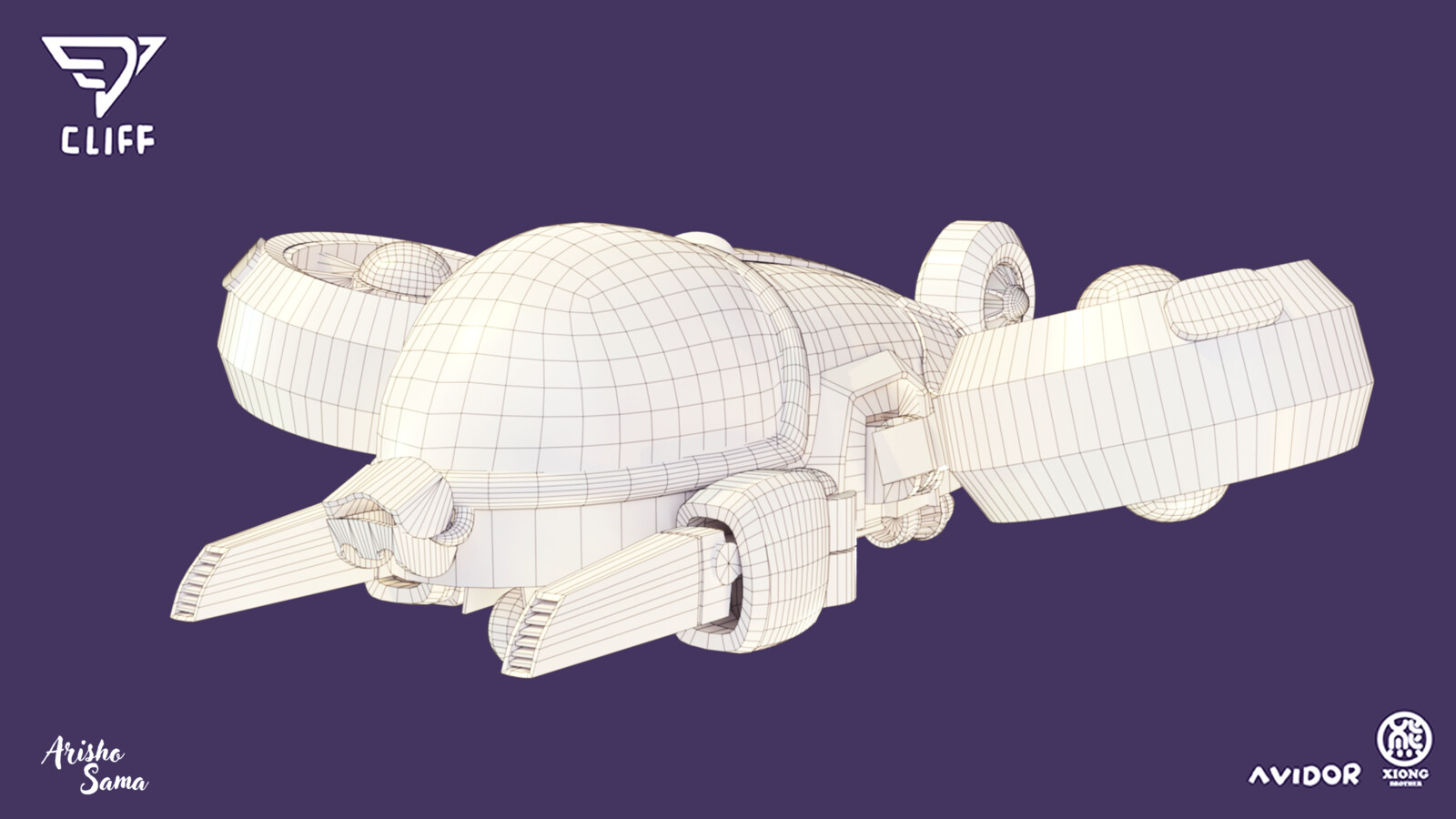 Wireframe 70345 triangles