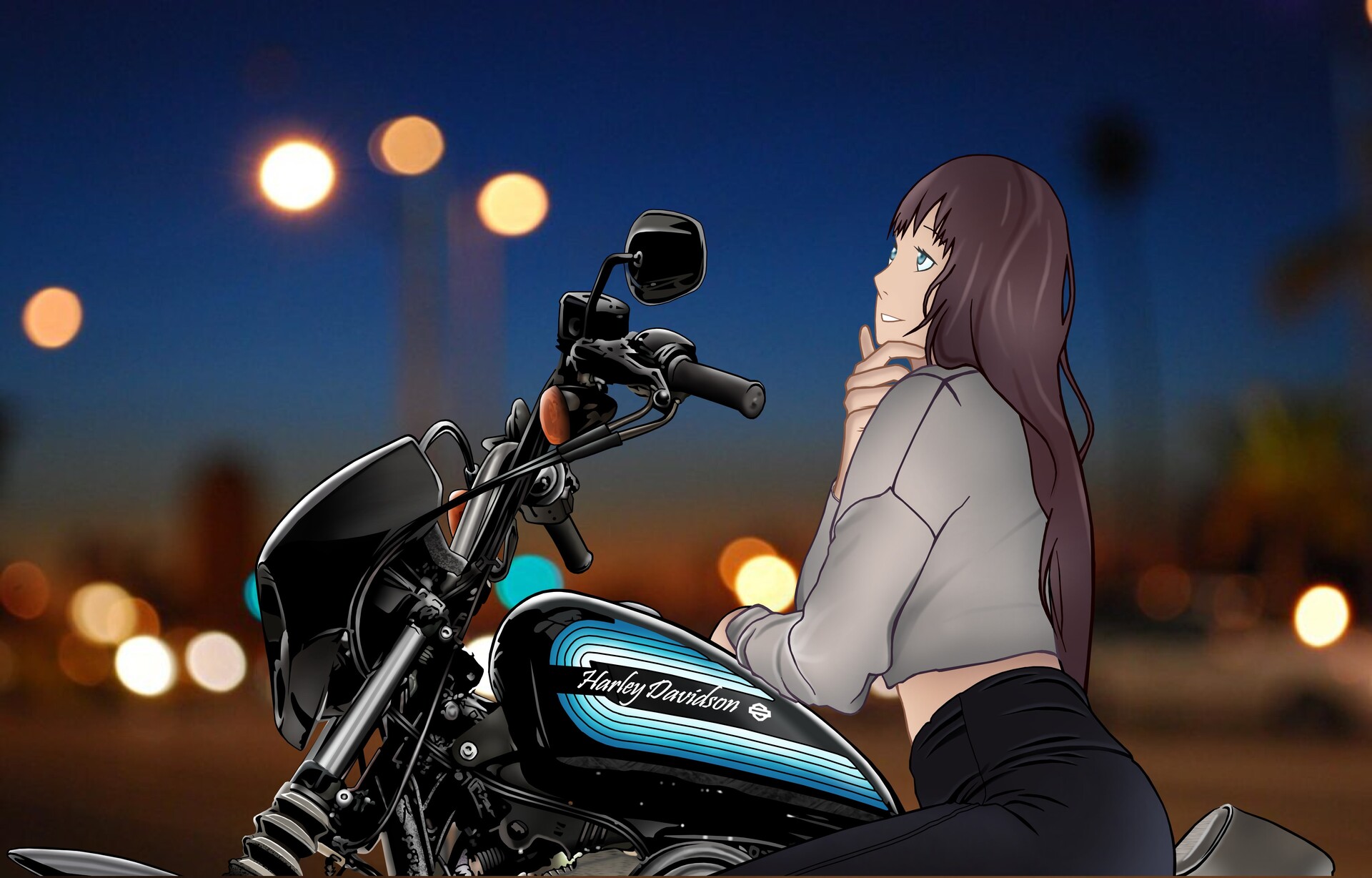 Harley davidson outlet chicks images