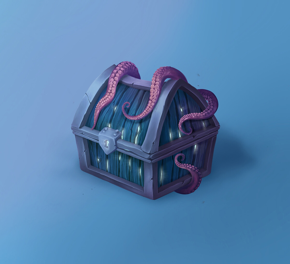 ArtStation - Squid treasure chest