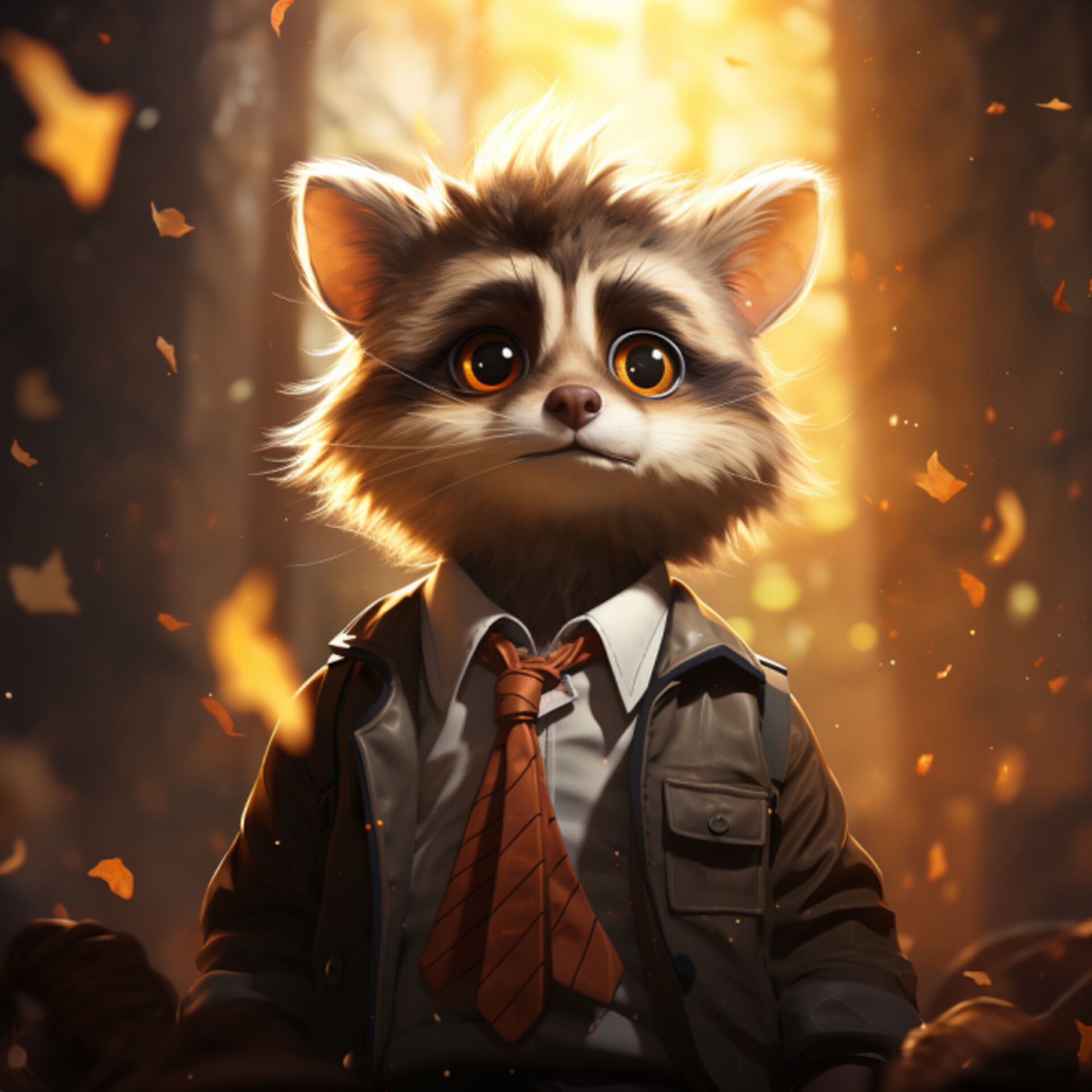 ArtStation - Forestar the School of animal (Raccoon)