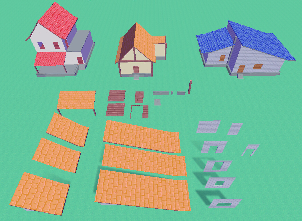 Modular house pieces. To be polished later.