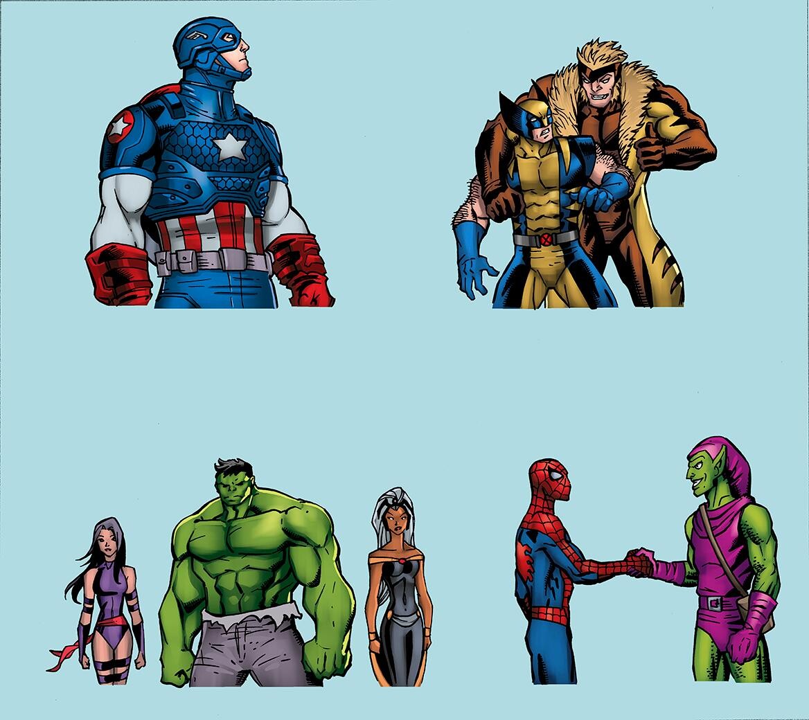 Marvel Comics Avengers Mobile Game Assets