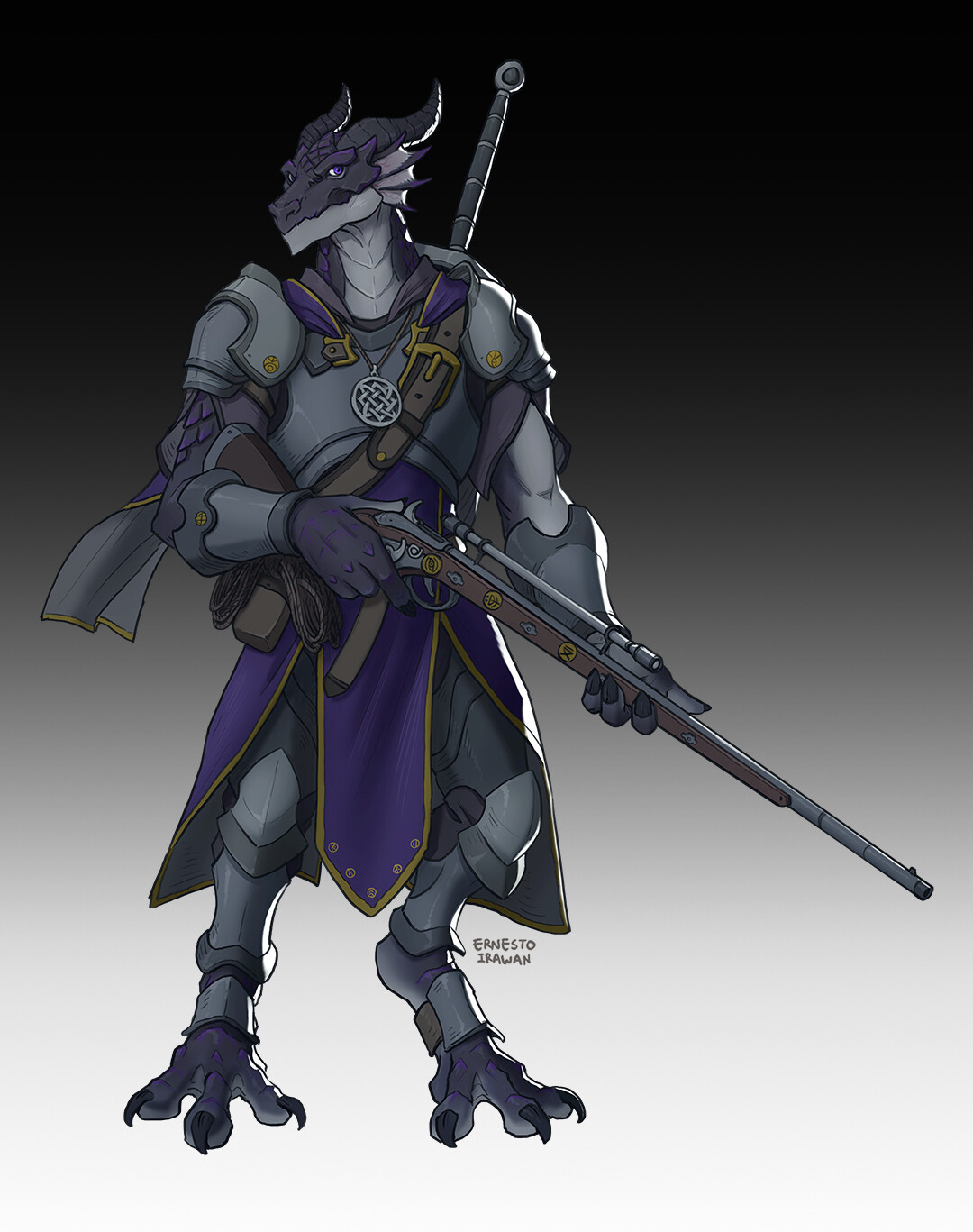 Bayrick Saleth, Dragonborn Runeknight Fighter