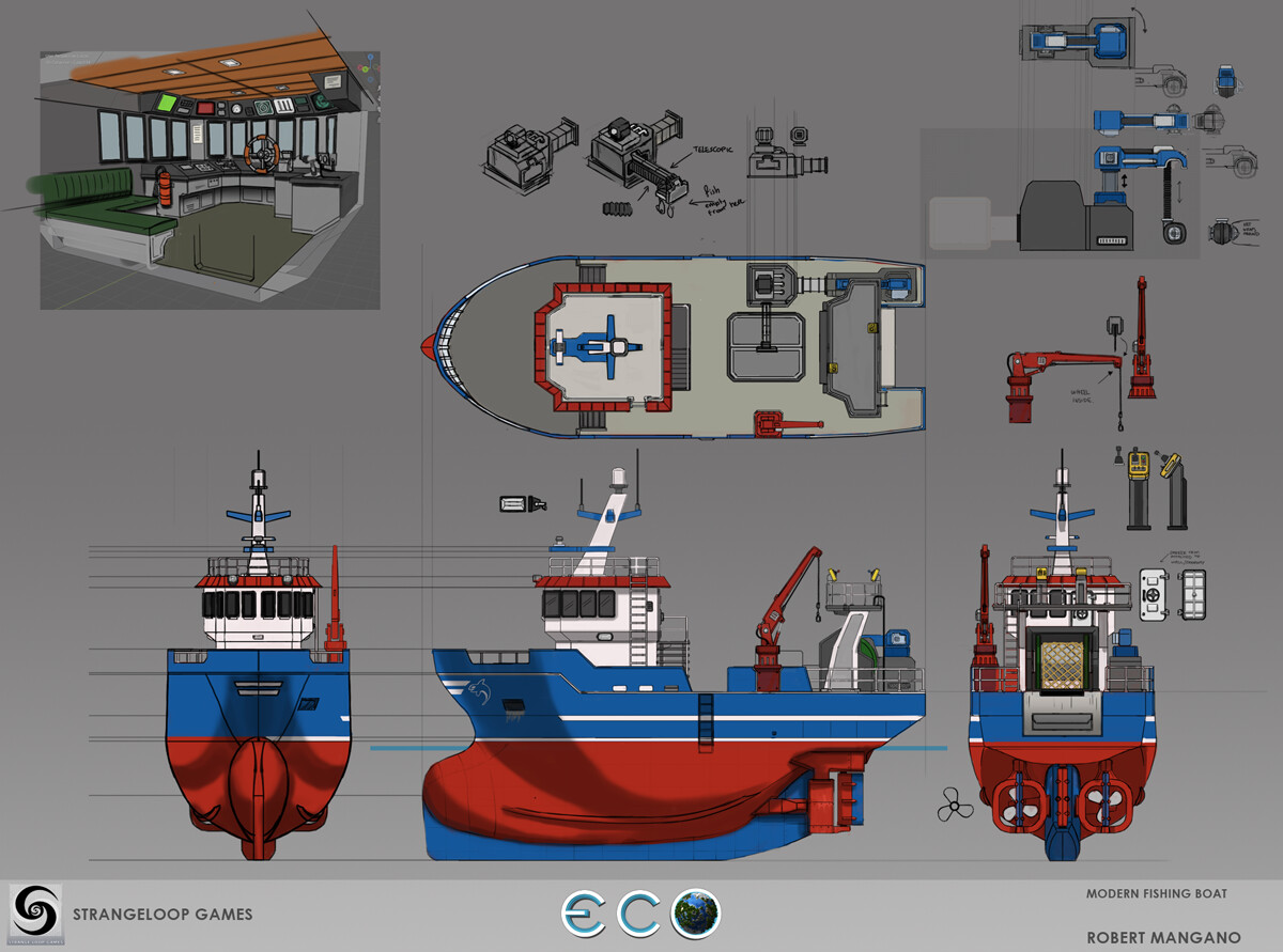 Modern Fishing Boat Concept