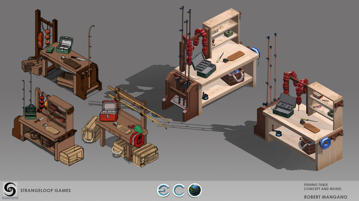 Basic Fishing Table Workbench
Concept and Model