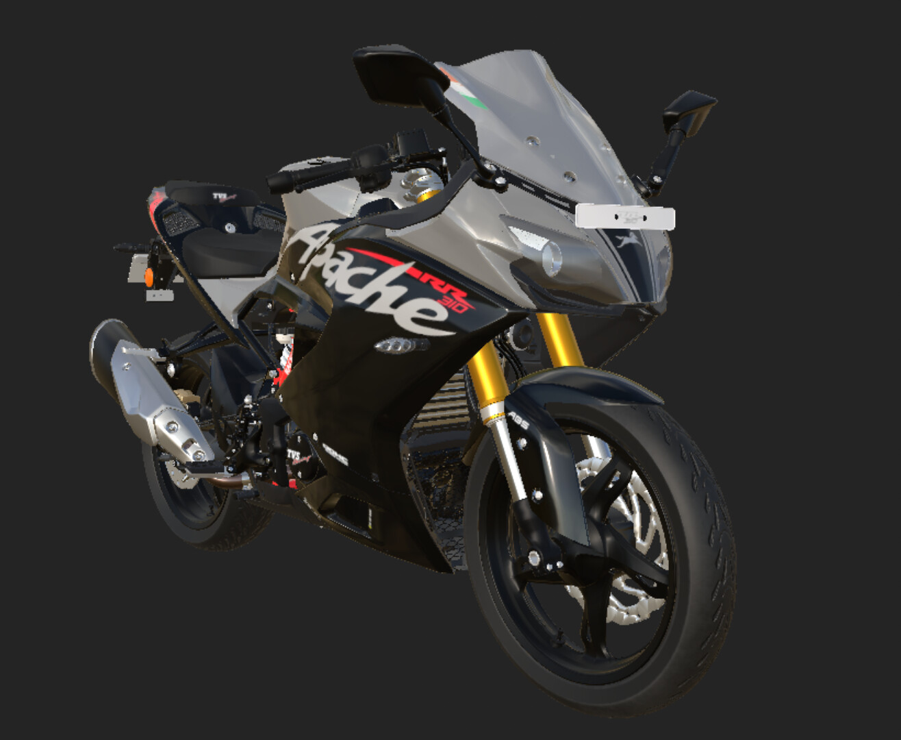 Apache Rr 310 Bs6 Black Colour Motorcycle Apache 310 Rr Black