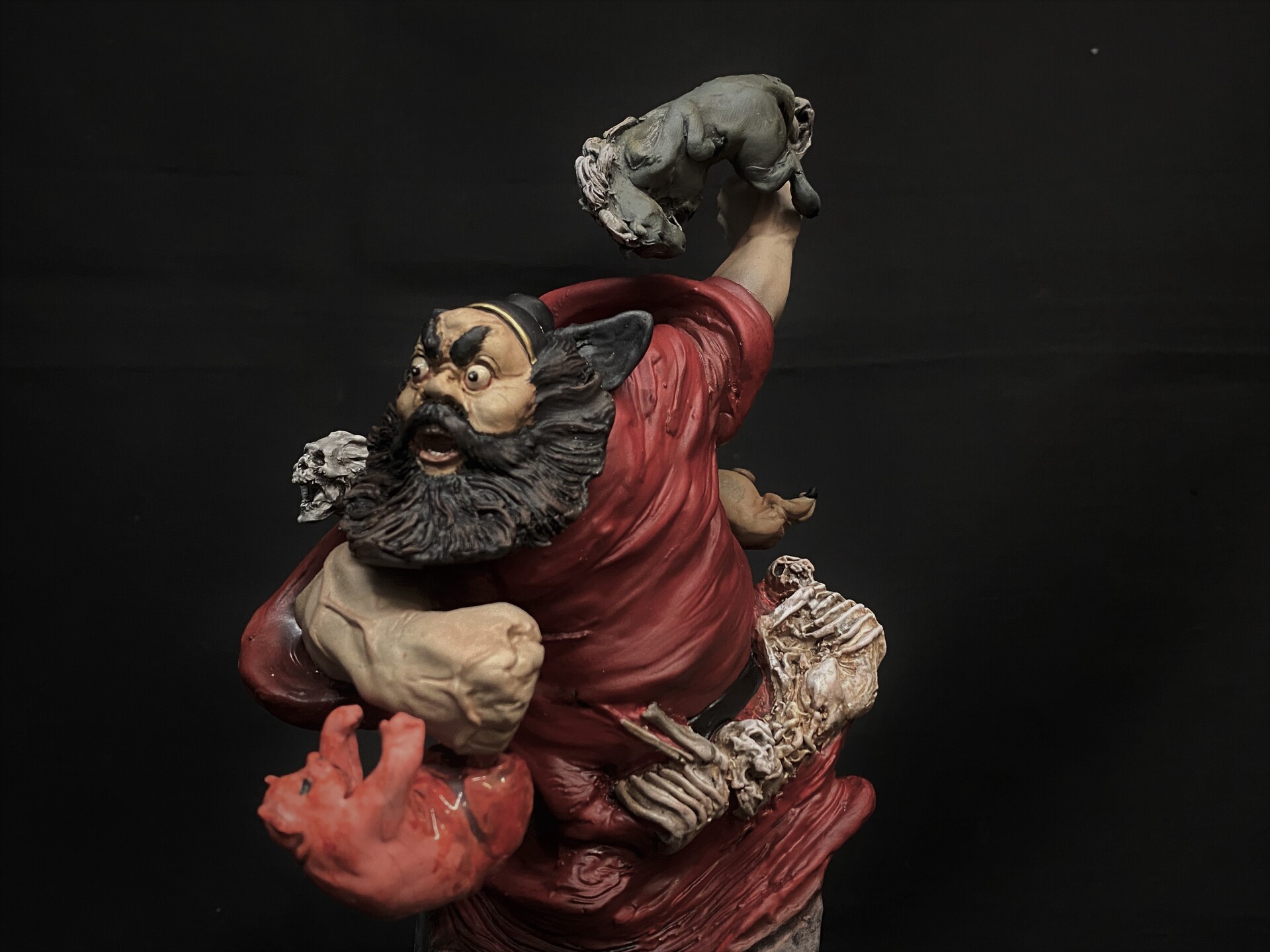 鍾馗馴鬼圖－小鬼畫鍾馗-國立歷史博物館-藏品資料-81-00322