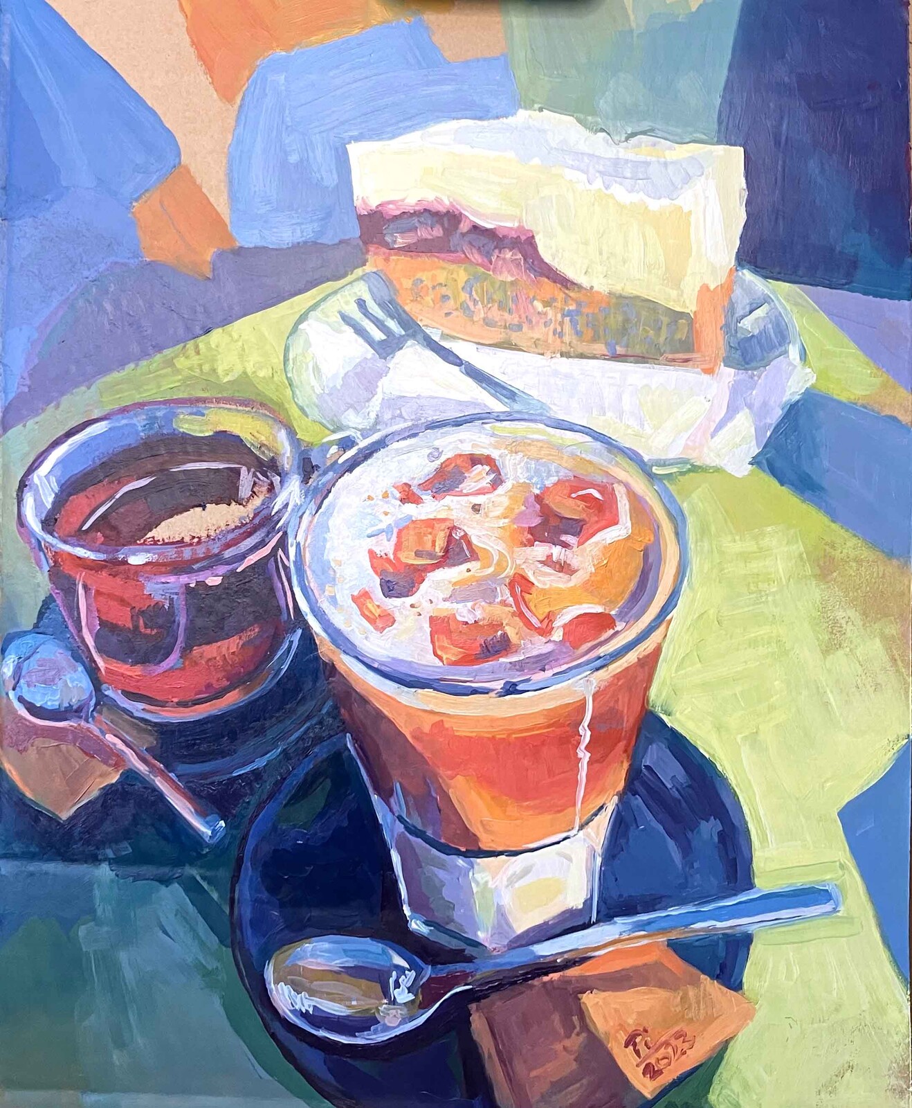 oil on cardboard 2023 03 - 33,5X43 cm