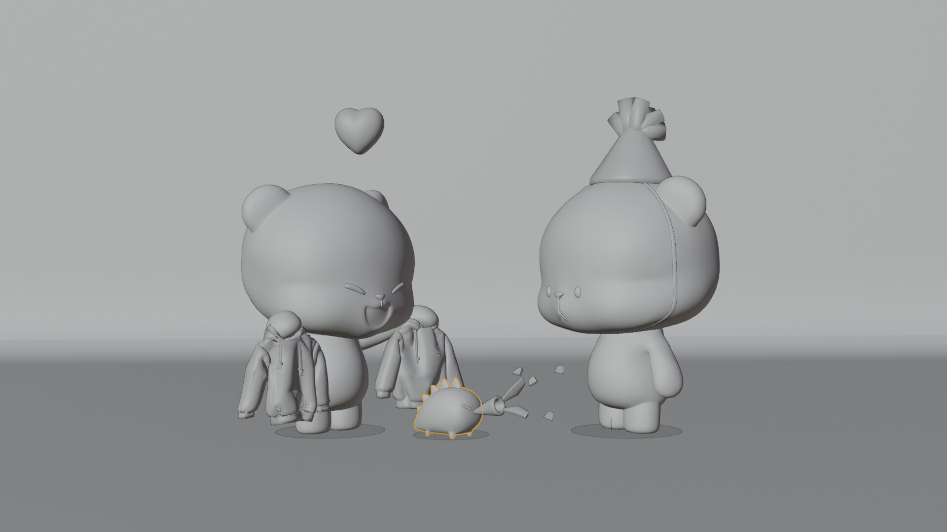 ArtStation - Milk Mocha Bear 3D Model