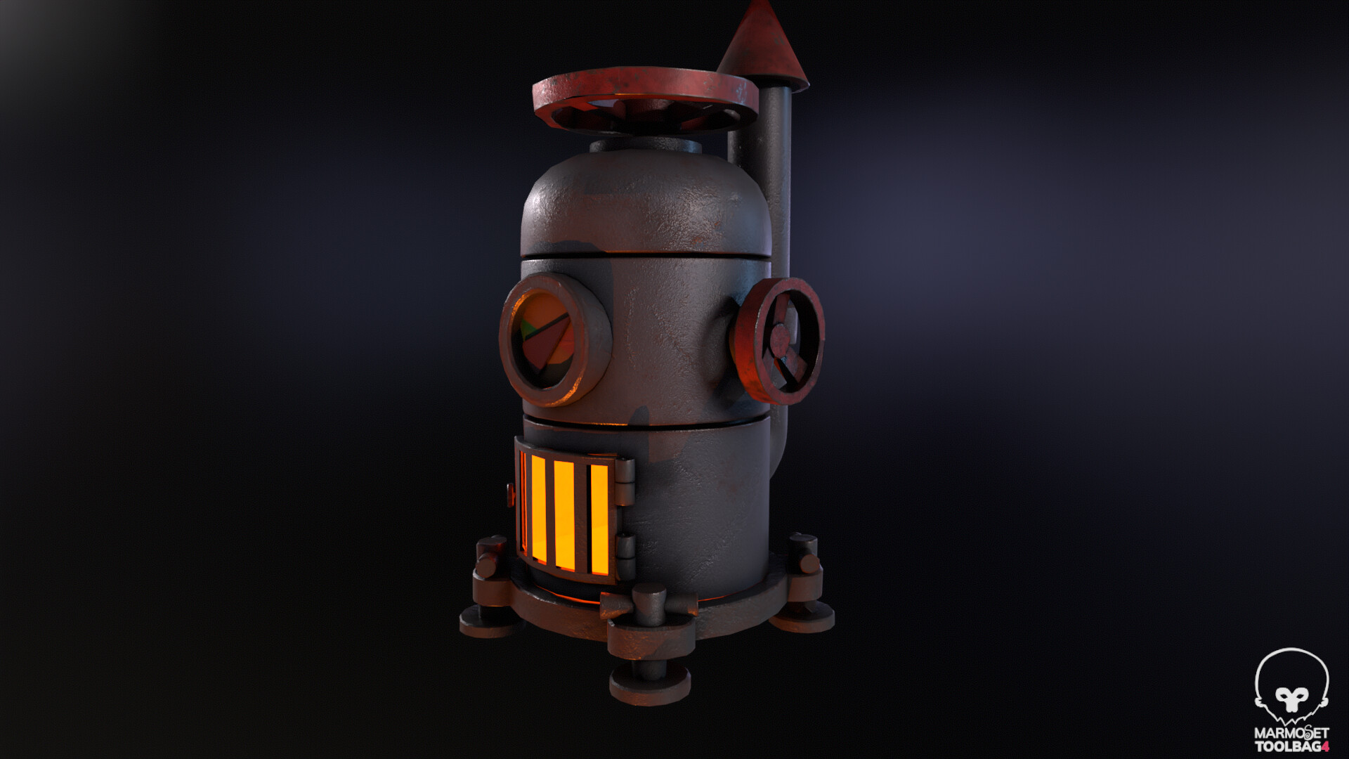 ArtStation - Stylized Laboratory Device/Burner