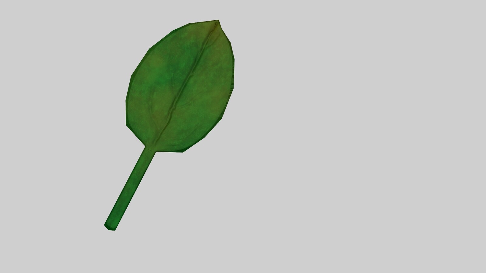 Textured leaf mesh used to create the bushes