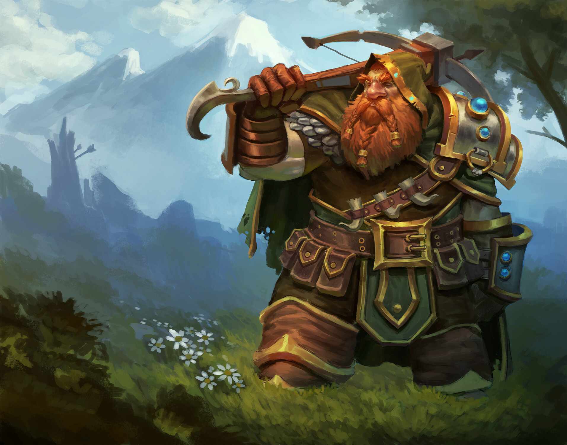 ArtStation Thorrin Dwarf ranger