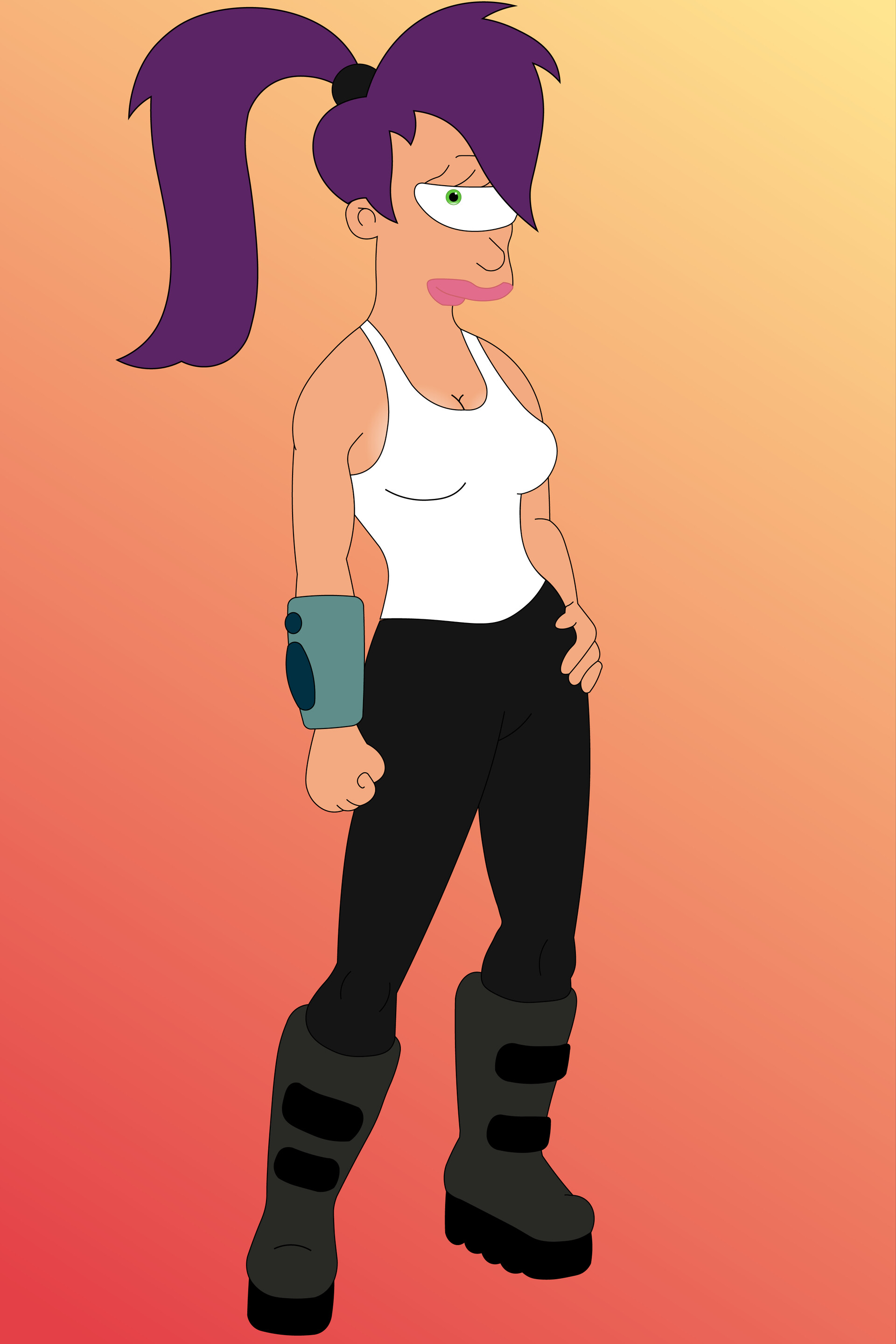 ArtStation - Leela (Futurama)