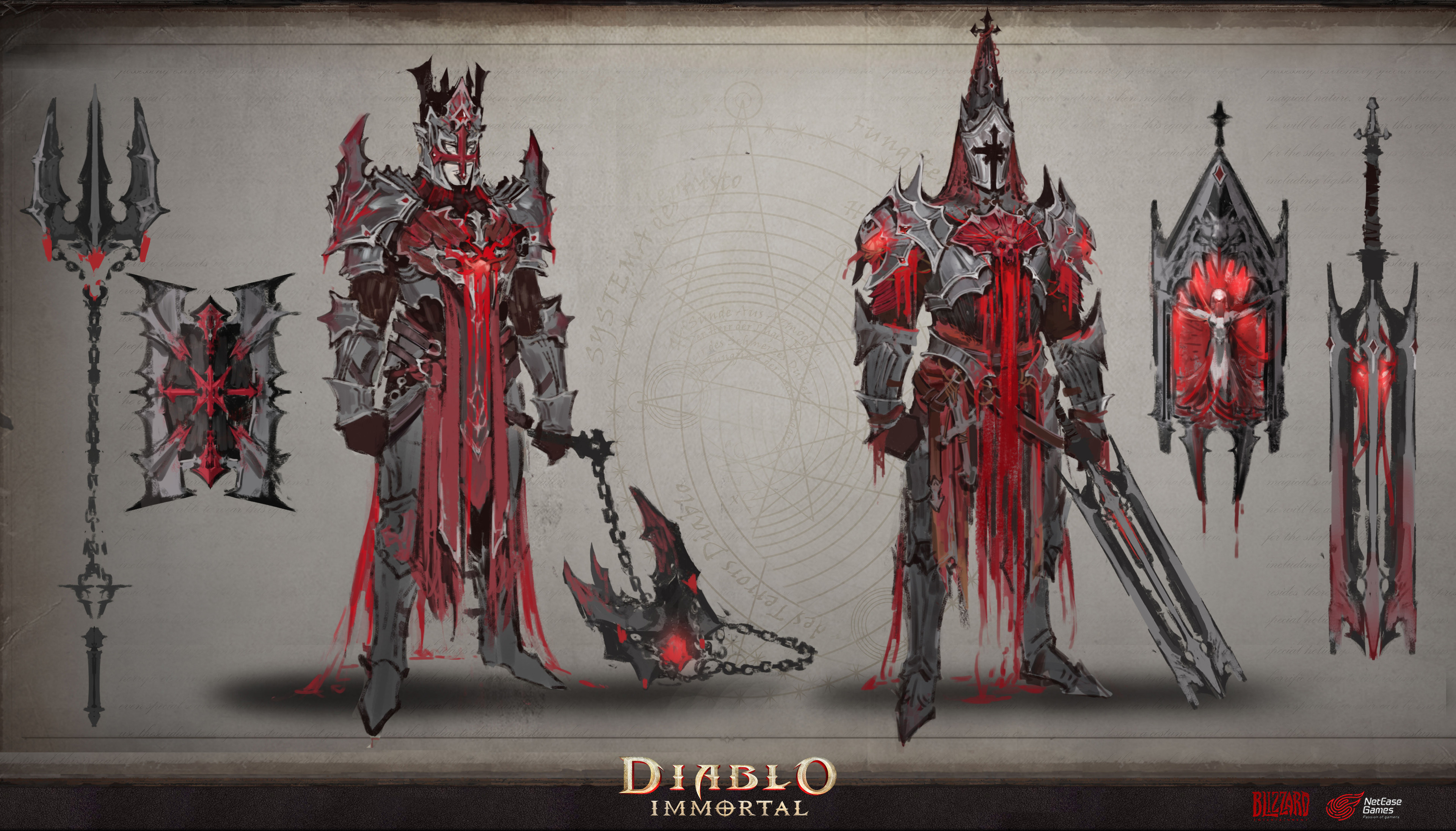 ArtStation - Diablo Immortal 'Blood Knight' Key art