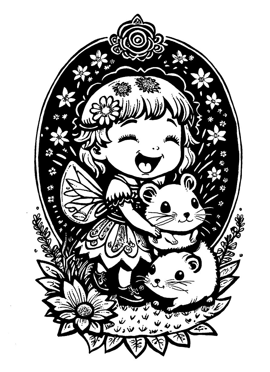A4, analog ink.
Another concept sketch to my flower fairy series. A bit more advanced this time around. 