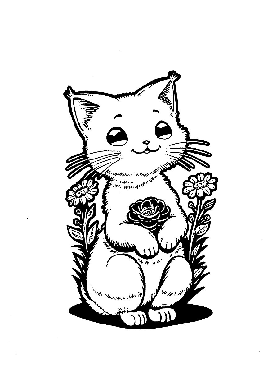 A4, analog ink.
I had to draw my girl Freja at some point. My pride and joy. 
