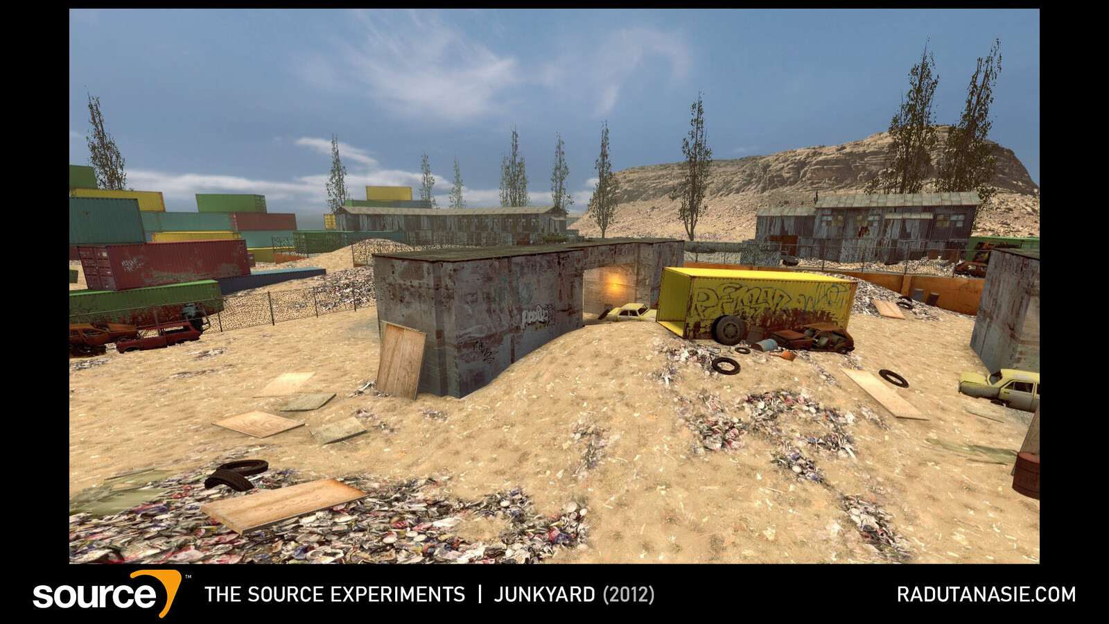 Junkyard is an arena map for Counter-Strike: Source designed as part of the FPS Banana junkyard contest. The map got placed in 4th spot.