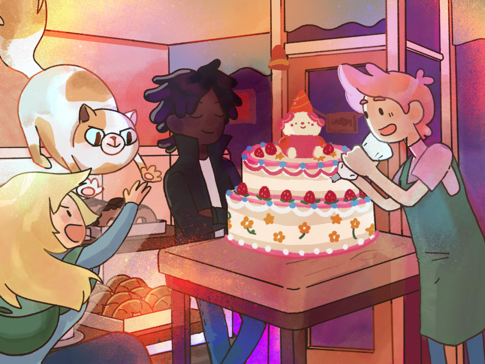 ArtStation - Fionna and Cake illustration, image size:1920x1440