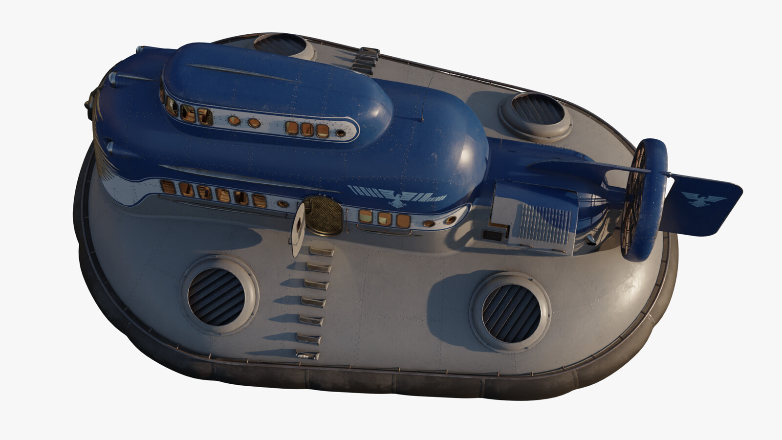 Dieselpunk Hovercraft - alt view