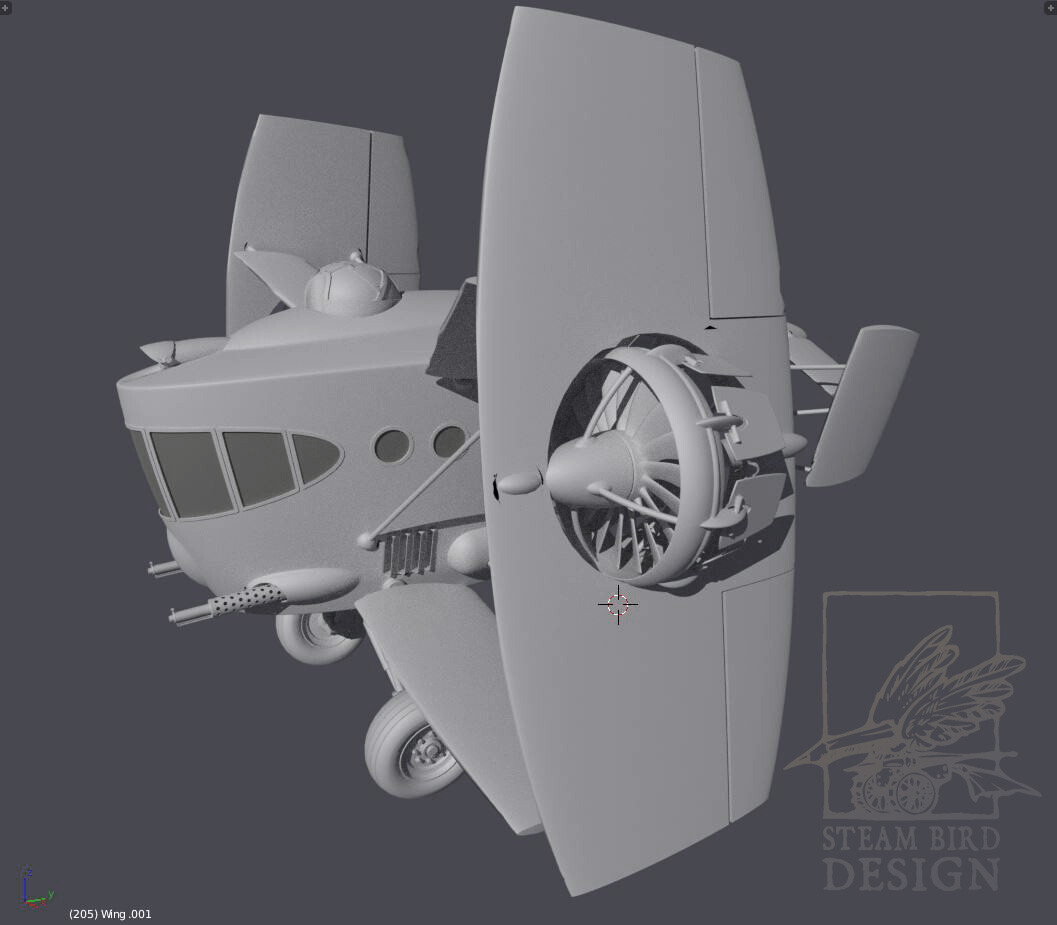 Dieselpunk Airplane - 2