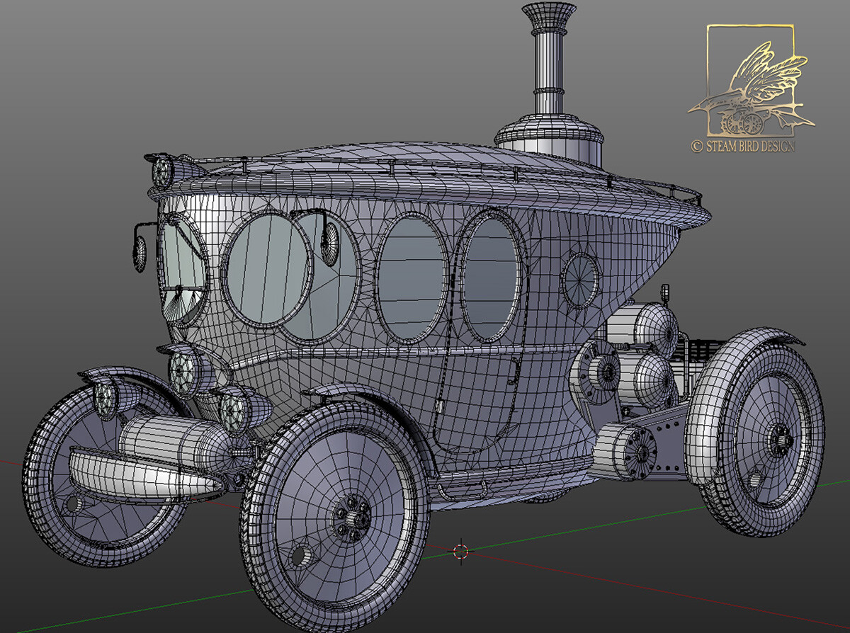 Steampunk Automobile - Wire