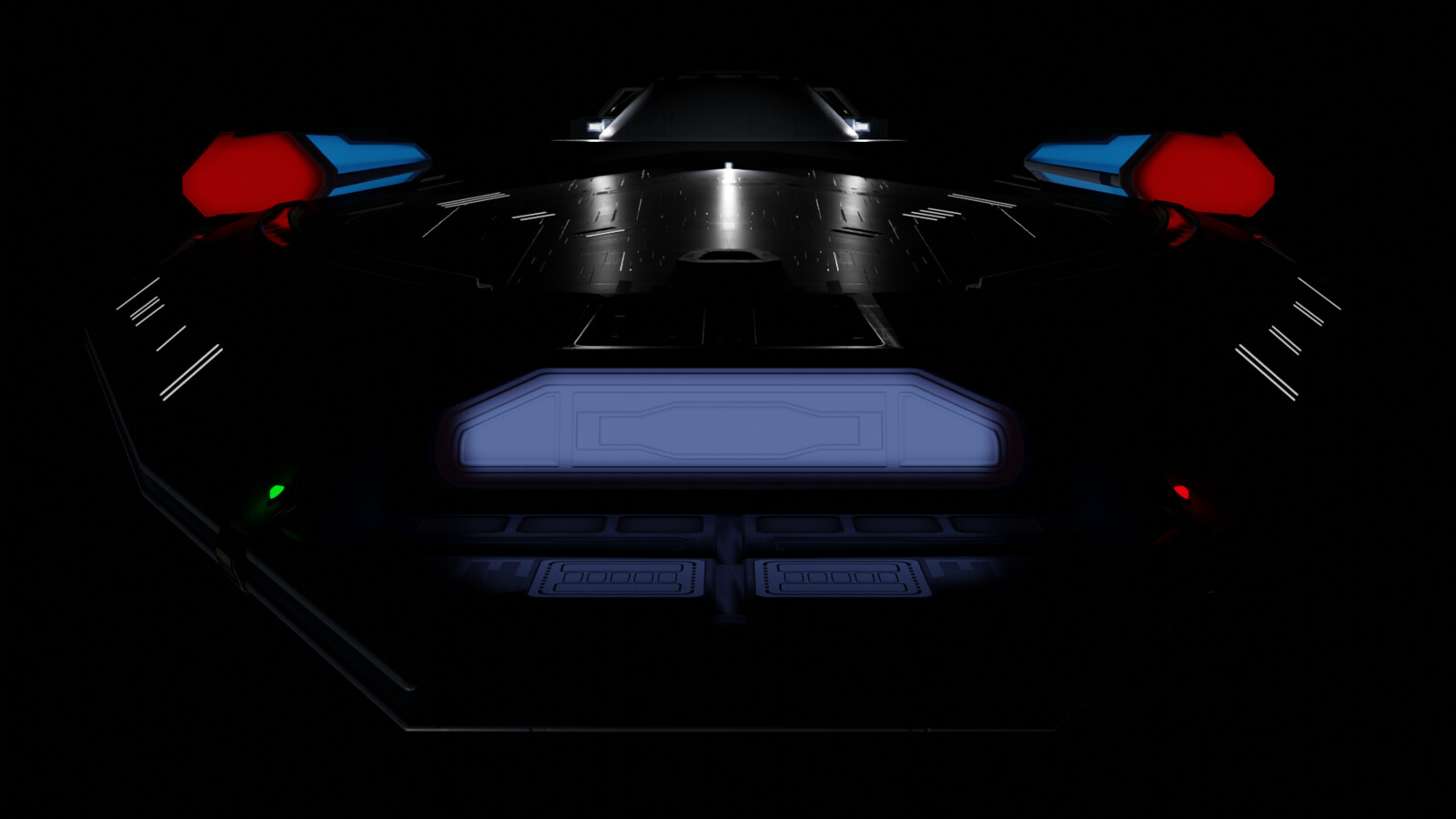Various aspects were addressed weekly to make sure the ship visually fit the idea he had for his ship. Mainly, it was to be "built quickly and pieced together" and have "a secondary deflector dish".