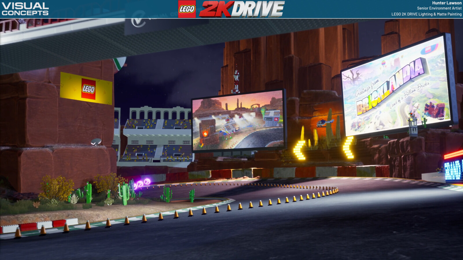 | | LEGO 2K DRIVE | Big Buttes Grand Brick Arena | Race Lighting | |