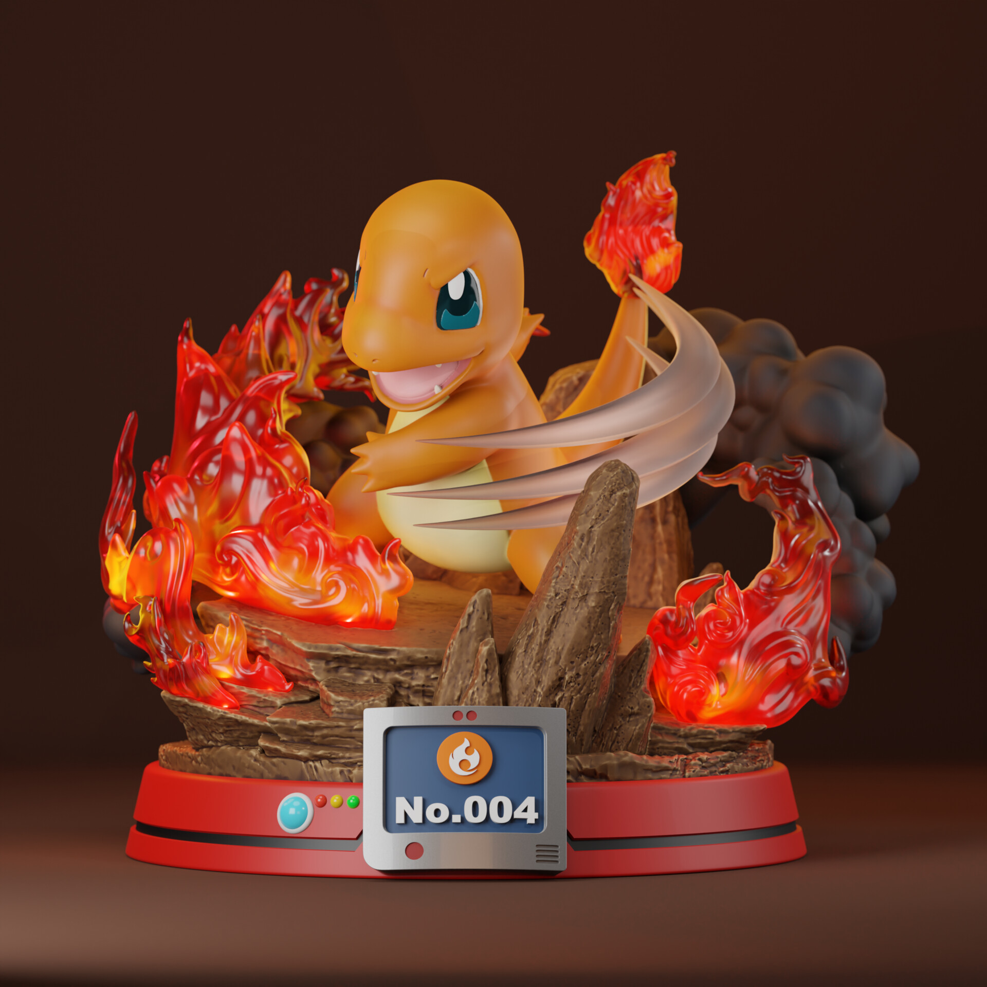 ArtStation - Pokemon Charmander - Sculpt