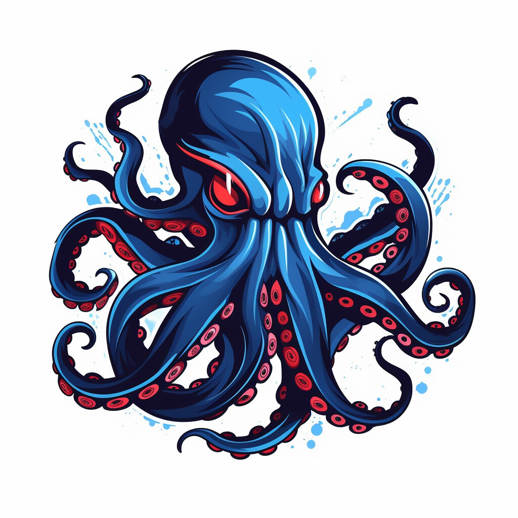 ArtStation - 36 octopus vector logos, stickers, illustrations