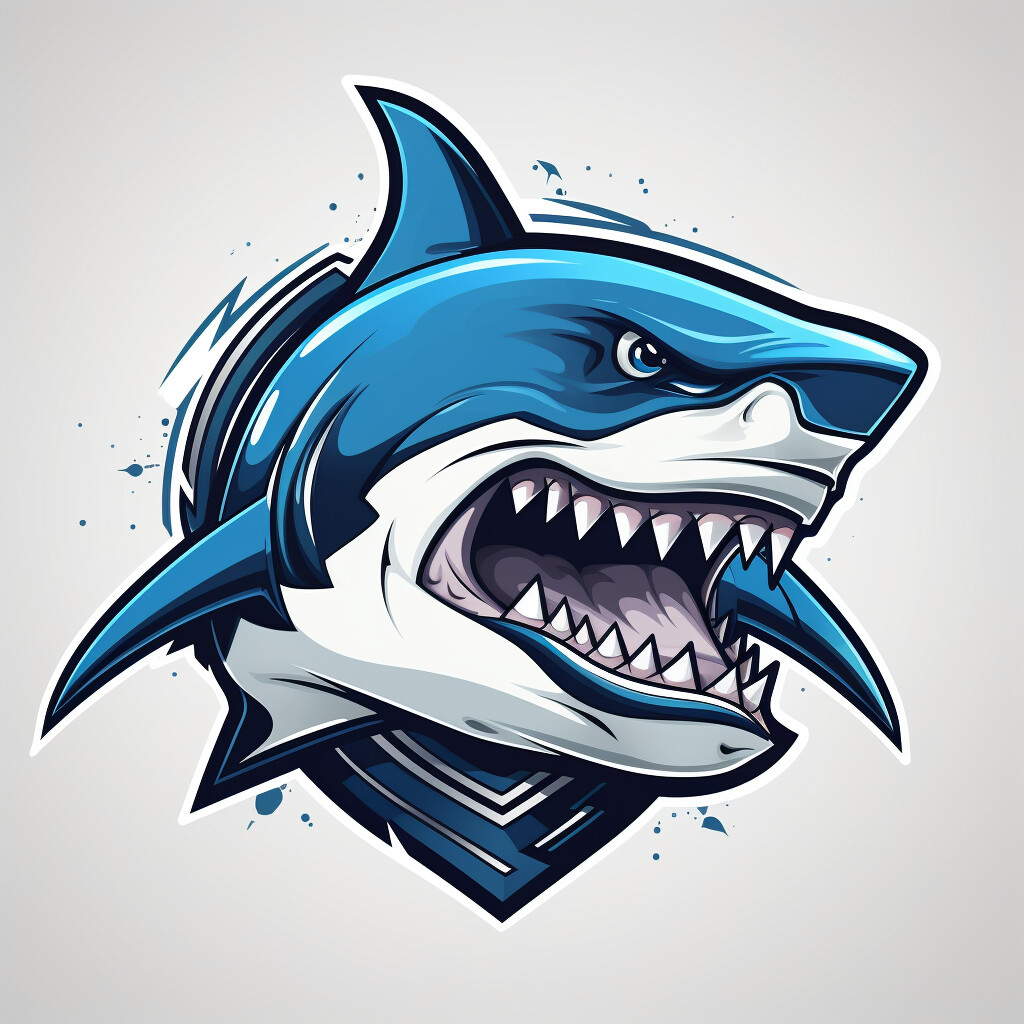 ArtStation - 36 shark vector logos, stickers, illustrations