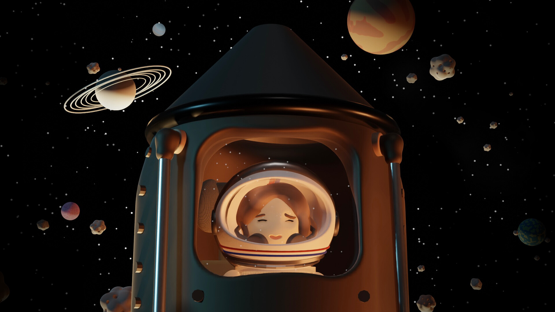 ArtStation - Ellie in space