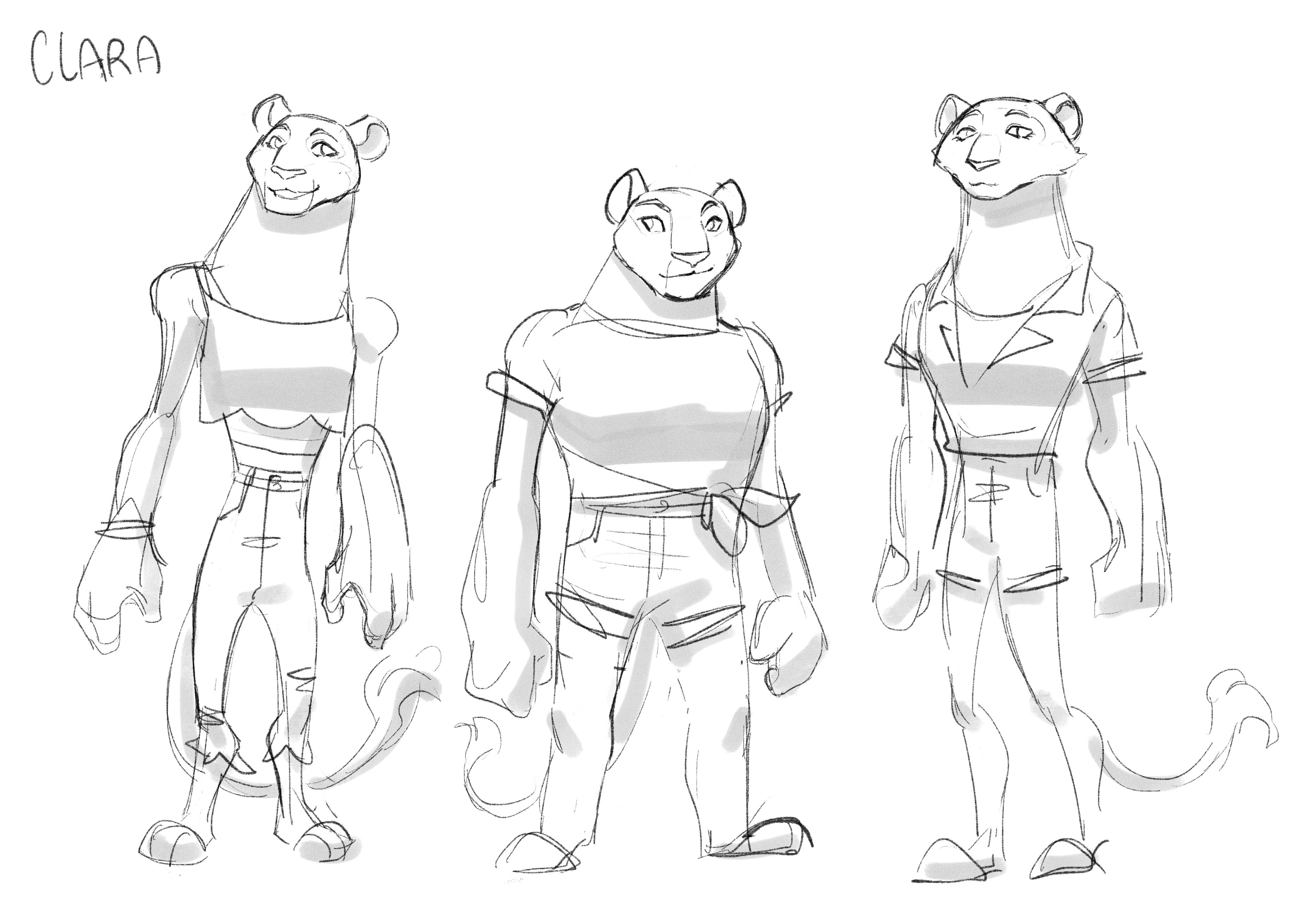 I knew one of the lions would have a mane, but I still wanted people to know they are twins so that’s why I tried the same body shapes for both.