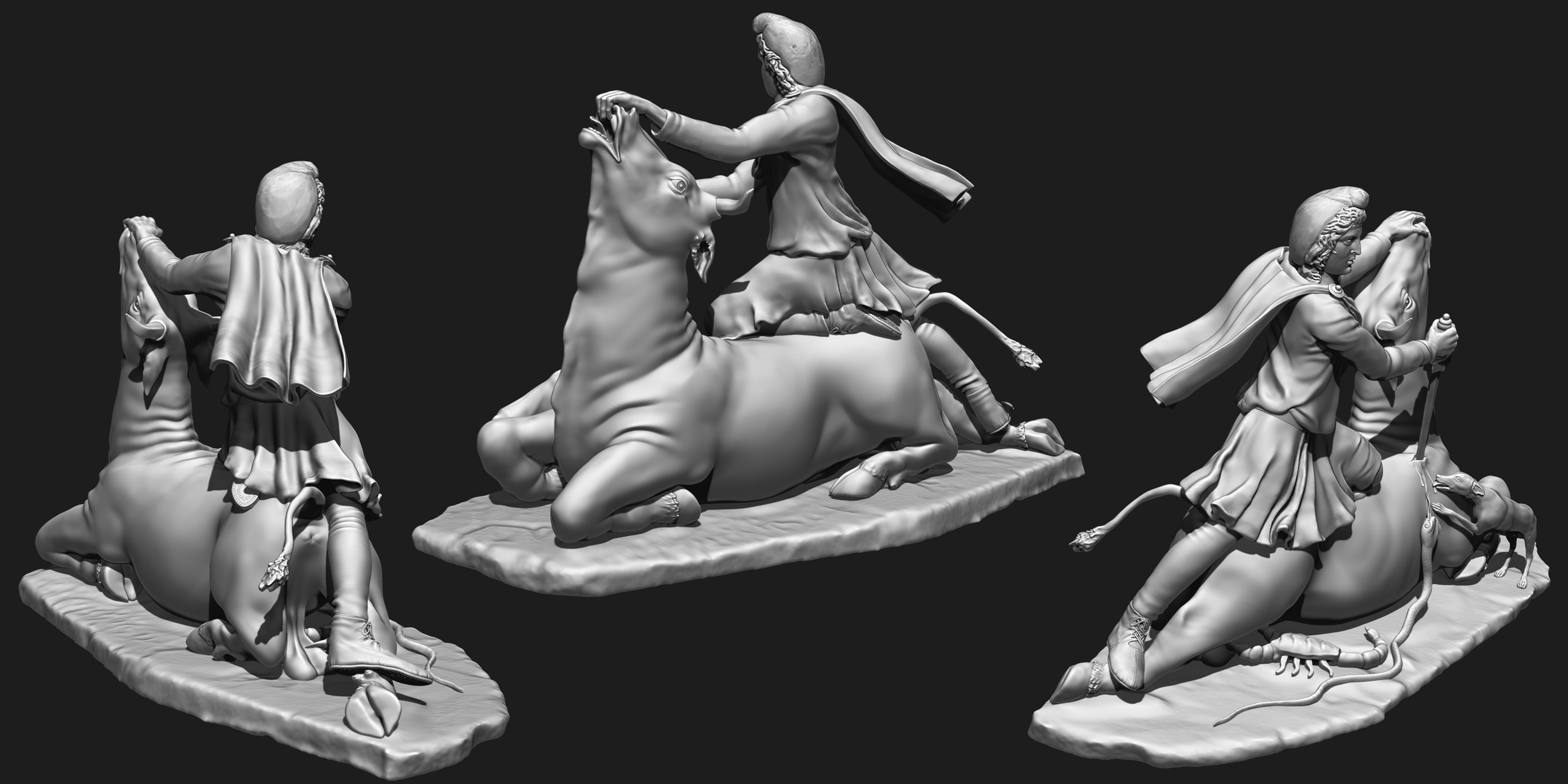 Mithras Statue Sculpt #2