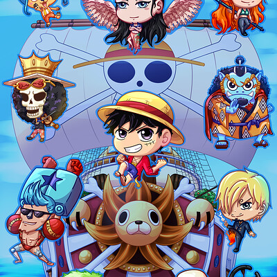 ArtStation - Straw Hat Pirates Chibi