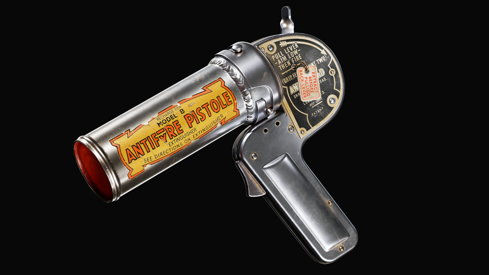 Games Artist Fire Extinguisher Pistol Prop Breakdown Lily Dunn