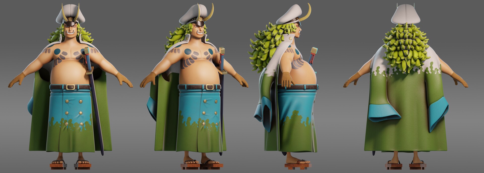 EdoBlackcat - 3D Stylized Sasaki One Piece