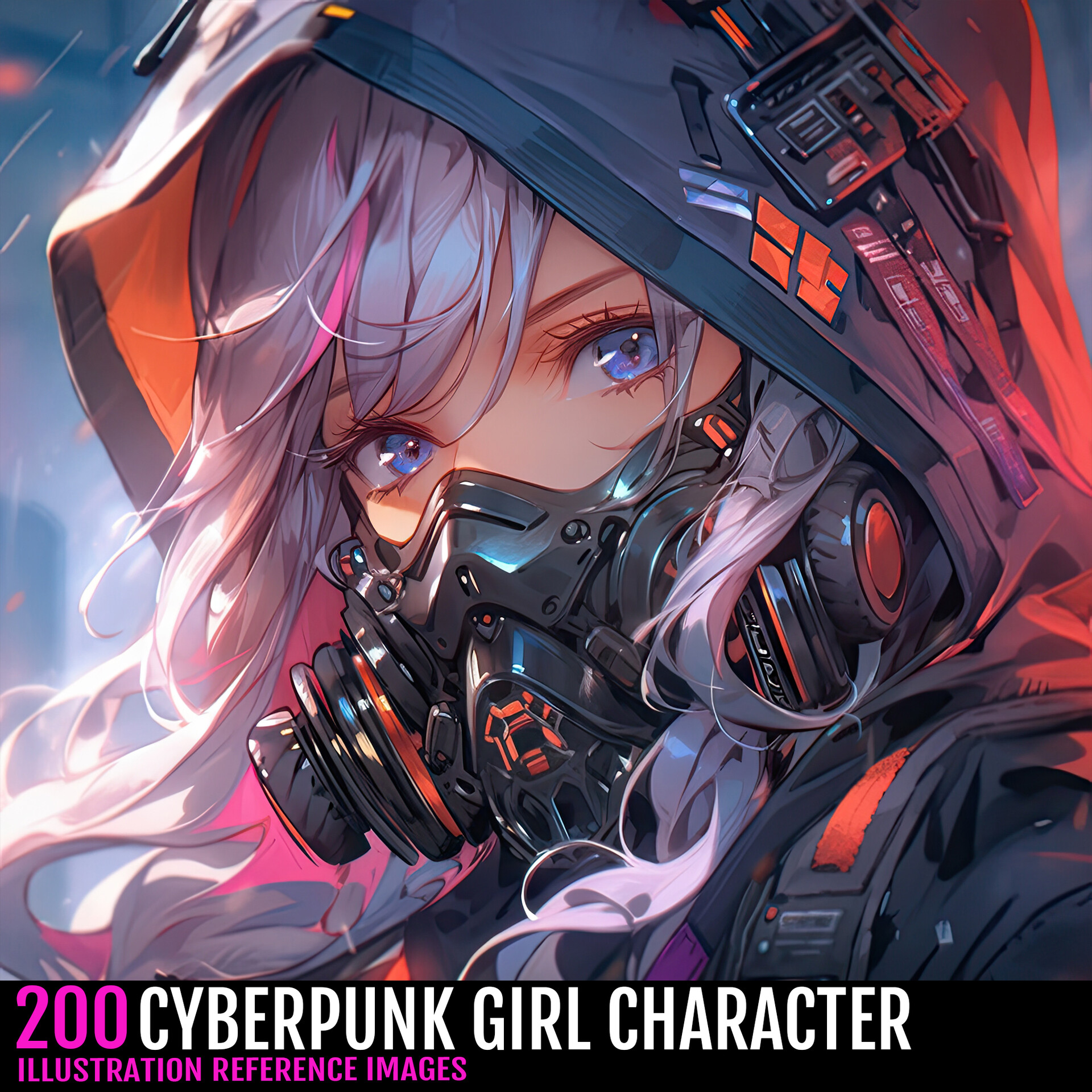 Premium Photo | Cyberpunk comics manga character design anime style