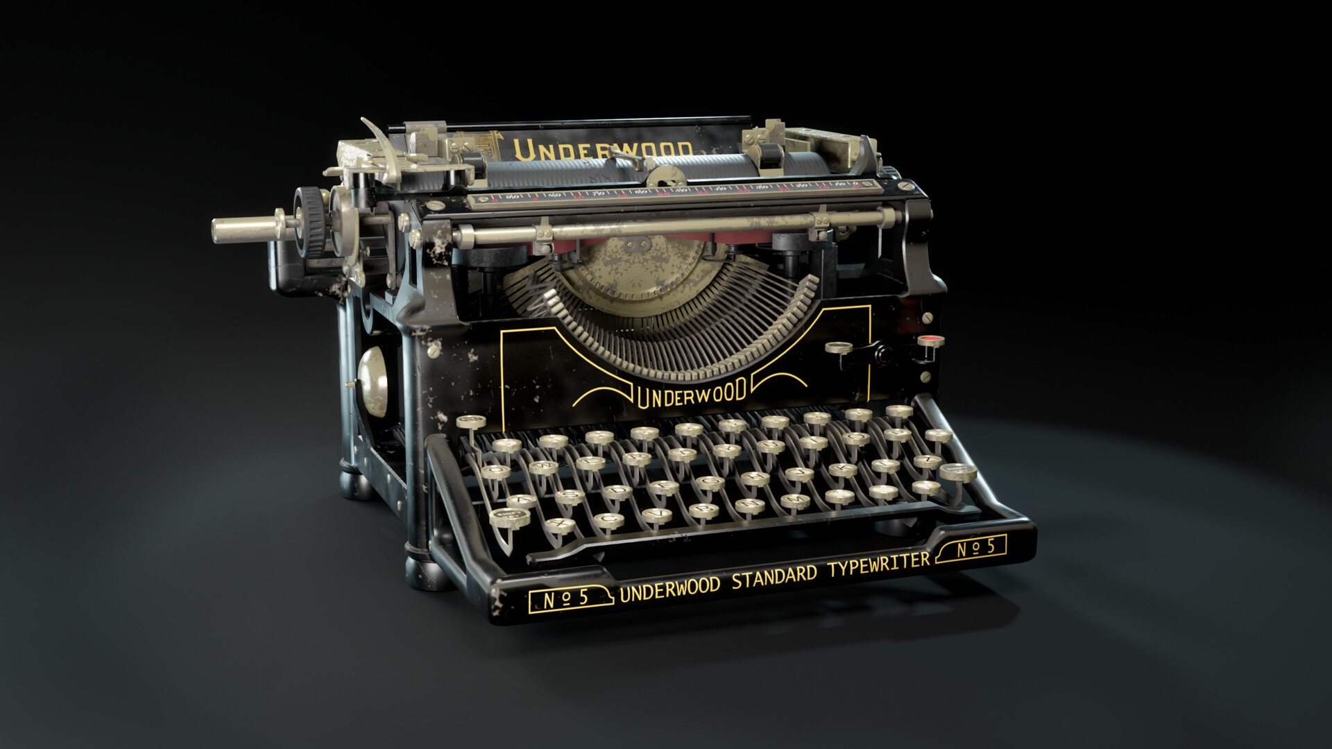 ArtStation - Underwood typewriter NO 5