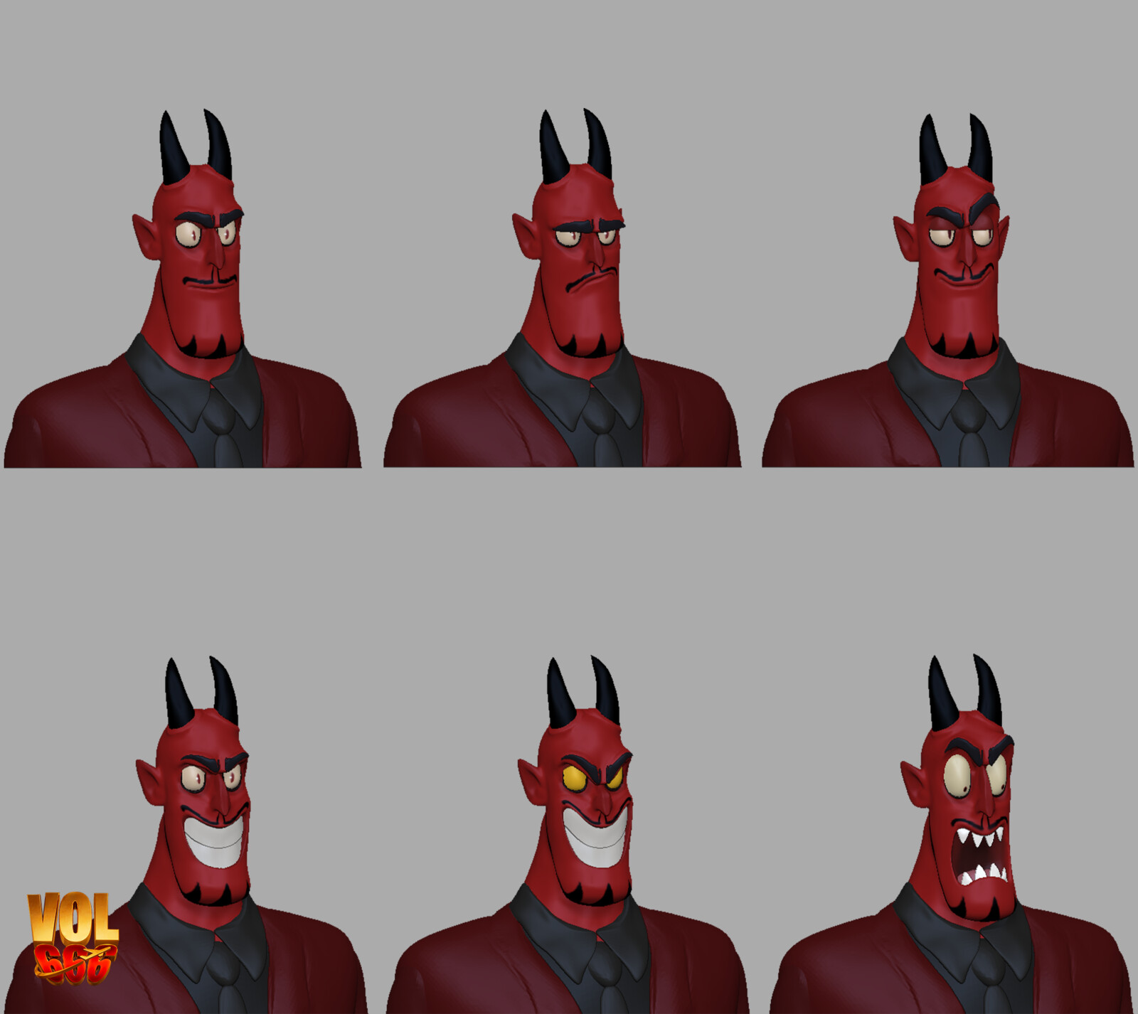 Diable expressions sculpt