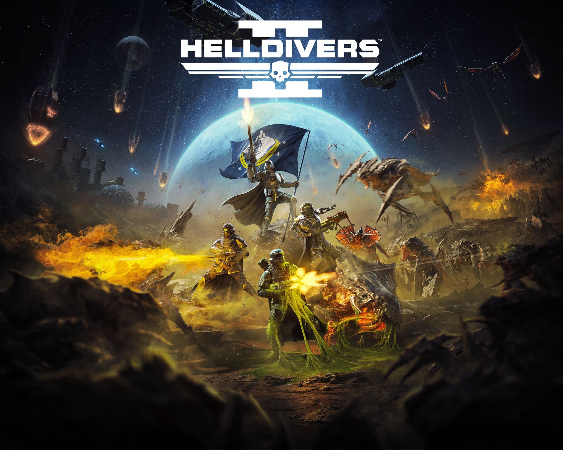 ArtStation - Helldivers 2 Key Art: Creative Dev + Production