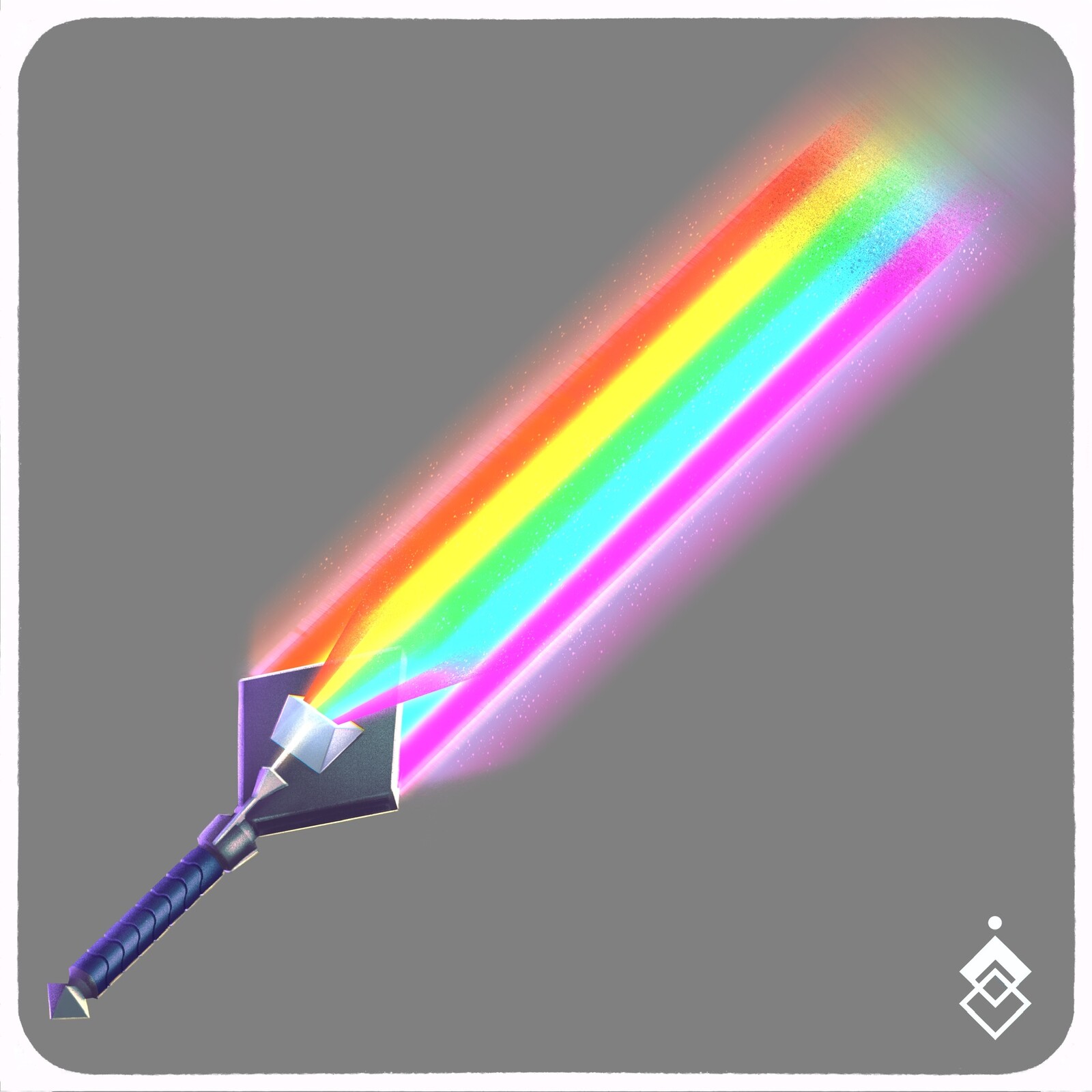 🌈💎 Prism 💎🌈  Swordtember Day 27   Today’s sword was so fun to create ⚔️