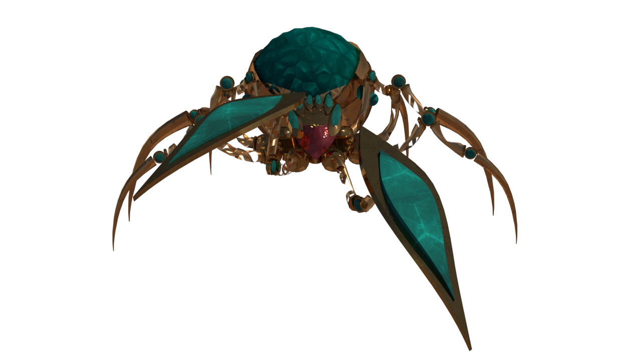 ArtStation - 3D Modelling Assignment - Crystal Spider