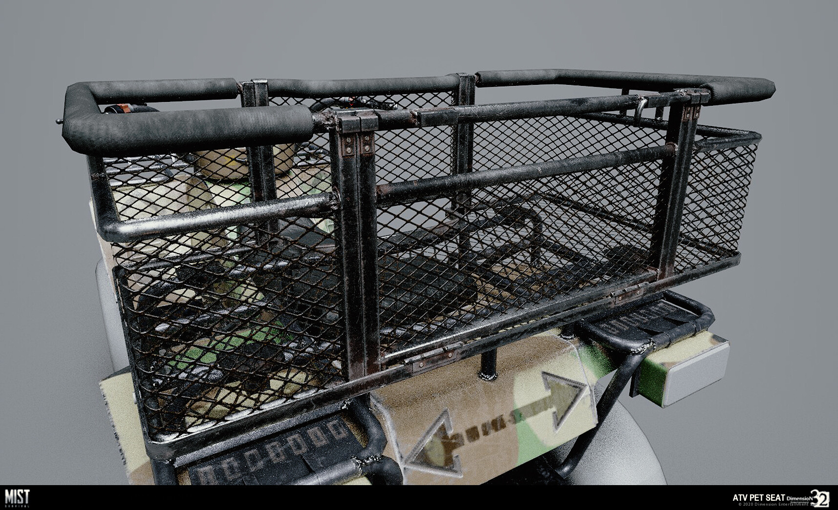 ArtStation Mist Survival ATV Pet Seat and ATV Cart