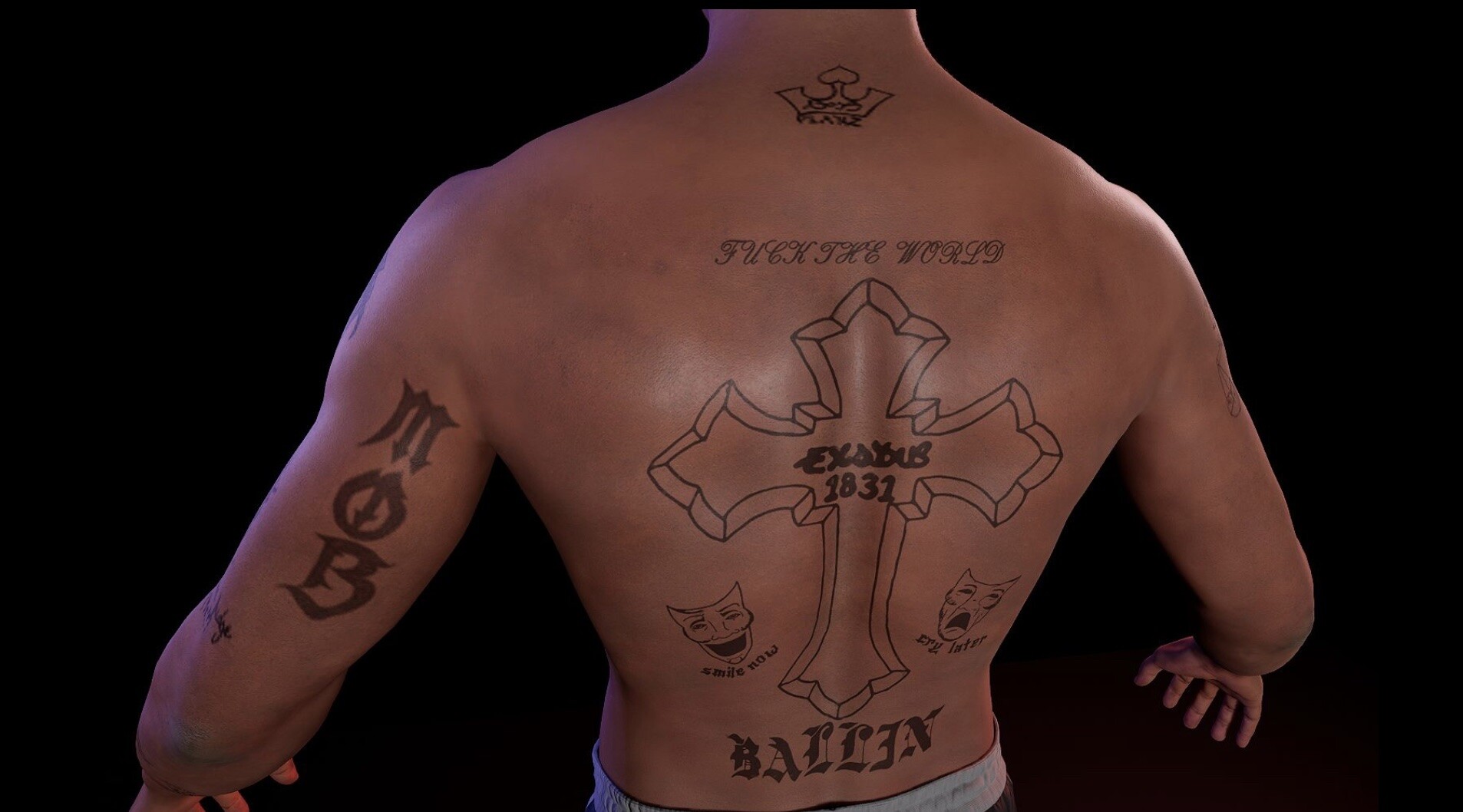 Smile Now Cry Later Tattoos Tupac