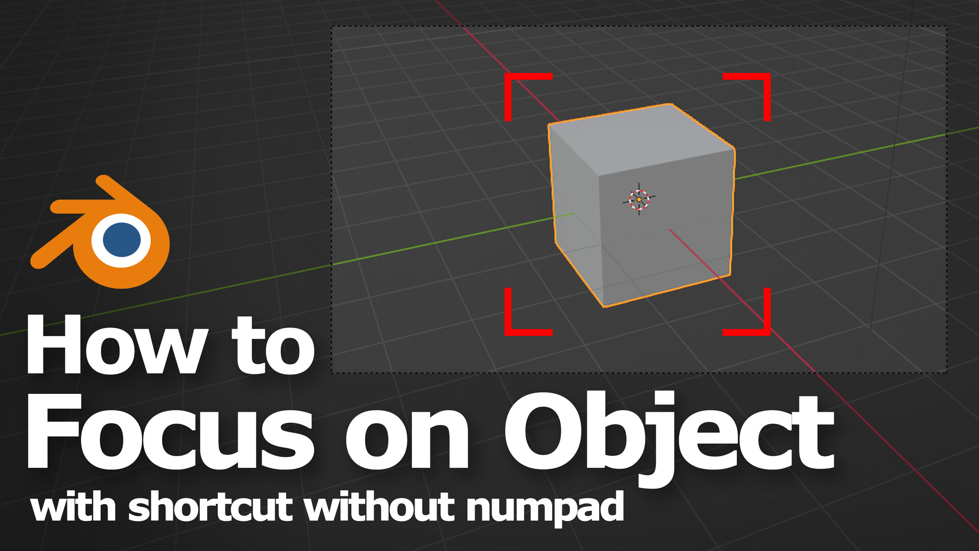 ArtStation - Blender how to focus on selected object